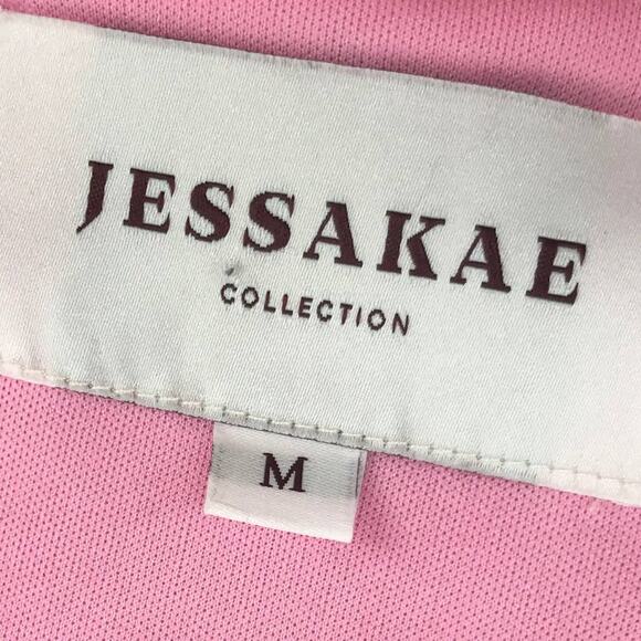 JessaKae Pink Folklore Button Front Short Sleeve Dress - Picture 8 of 11